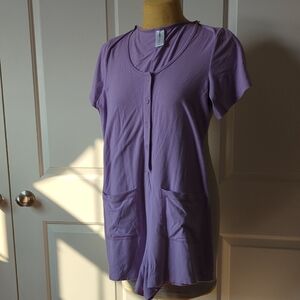 Smash + Tess Purple Short Sleeve Romper